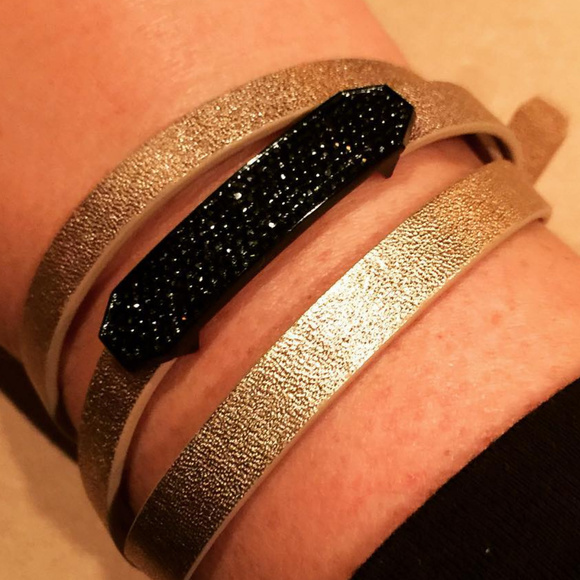 Black Pave Slider for Leather Bracelet Origami Owl - Picture 3 of 3